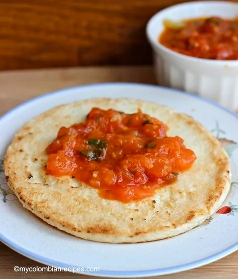 Arepas con hogao
