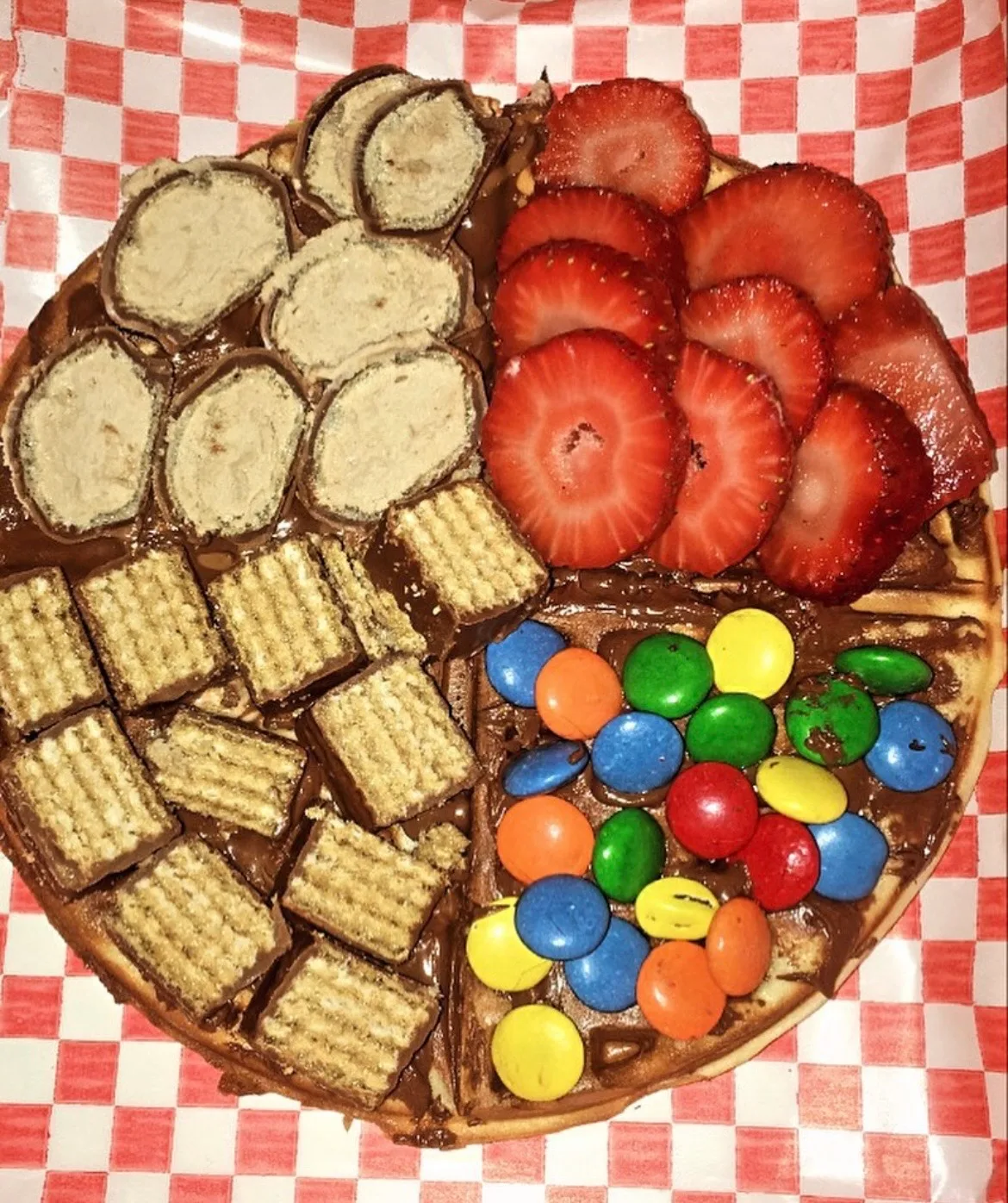 Waffle Cuatro estaciones😮‍💨